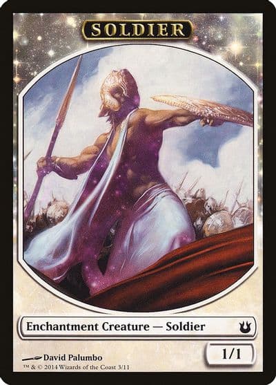 Soldier Token Born of the Gods Magic card