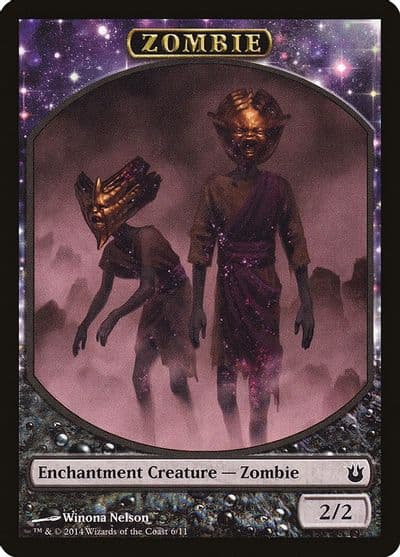 Zombie Token Born of the Gods Magic card