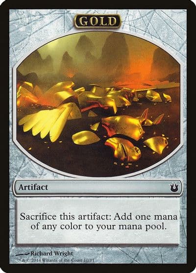 Gold Token Born of the Gods Magic card