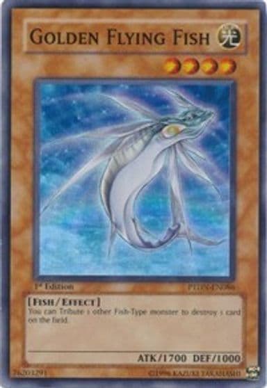 Golden Flying Fish Phantom Darkness Yu-Gi-Oh! card