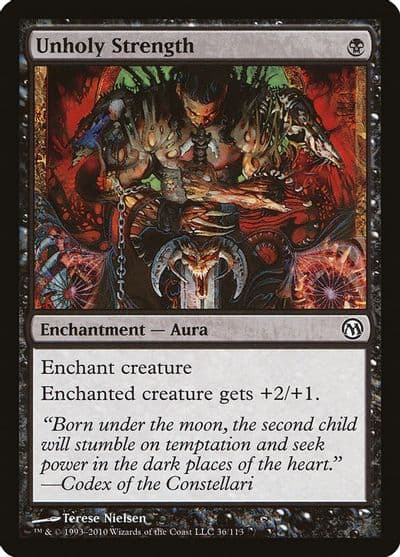 Unholy Strength Duels of the Planeswalkers Magic card