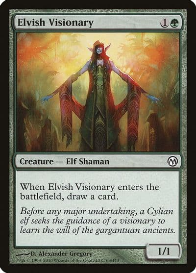 Elvish Visionary Duels of the Planeswalkers Magic card