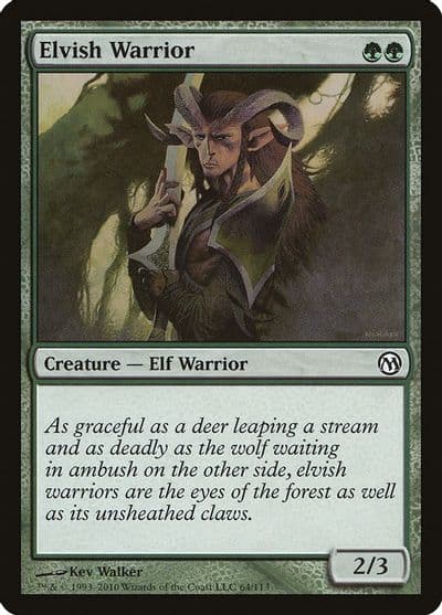 Elvish Warrior Duels of the Planeswalkers Magic card
