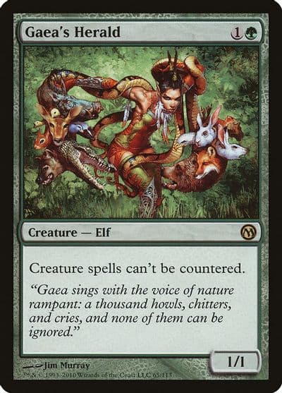Gaeas Herald Duels of the Planeswalkers Magic card