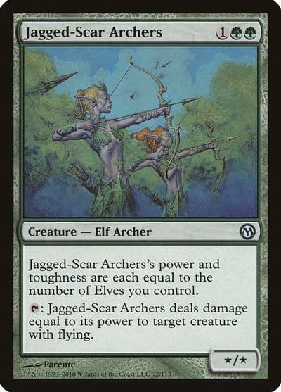 Jagged Scar Archers Duels of the Planeswalkers Magic card