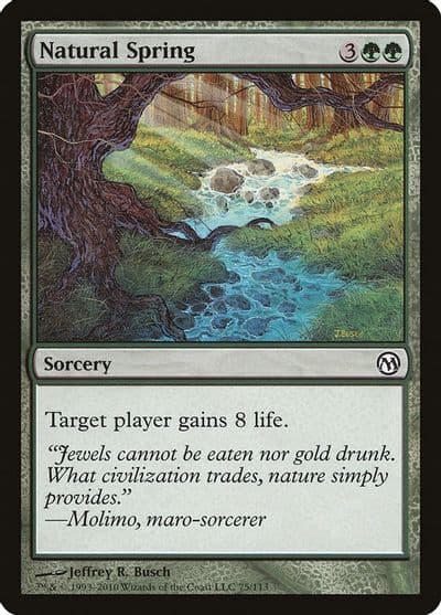 Natural Spring Duels of the Planeswalkers Magic card