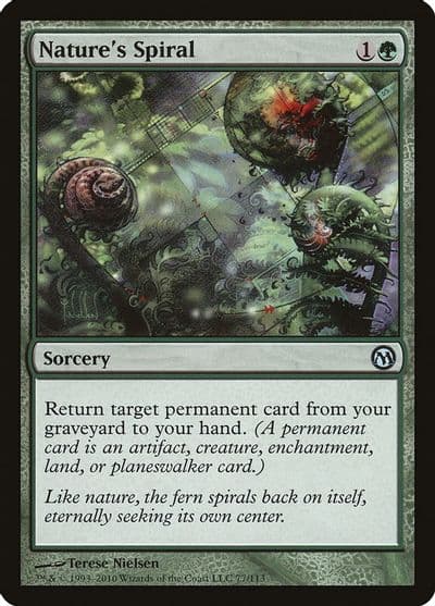 Natures Spiral Duels of the Planeswalkers Magic card