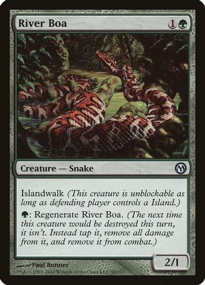 River Boa Duels of the Planeswalkers Magic card