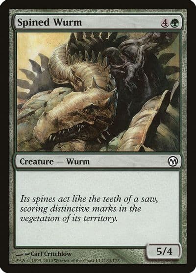 Spined Wurm Duels of the Planeswalkers Magic card
