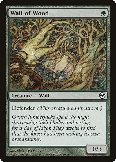Wall of Wood Duels of the Planeswalkers Magic card