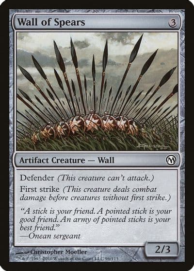 Wall of Spears Duels of the Planeswalkers Magic card
