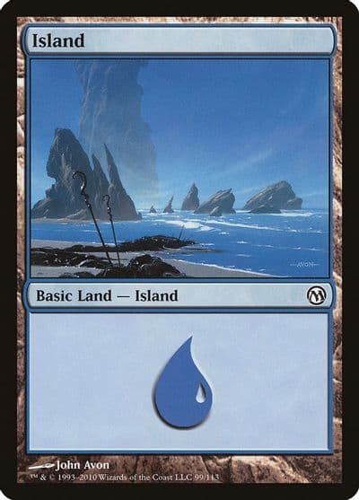 Island 99 Duels of the Planeswalkers Magic card