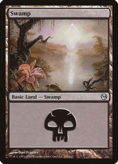 Swamp 102 Duels of the Planeswalkers Magic card