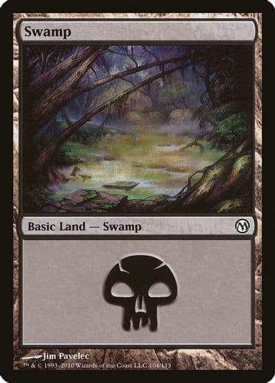 Swamp 104 Duels of the Planeswalkers Magic card