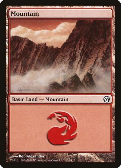 Mountain 106 Duels of the Planeswalkers Magic card