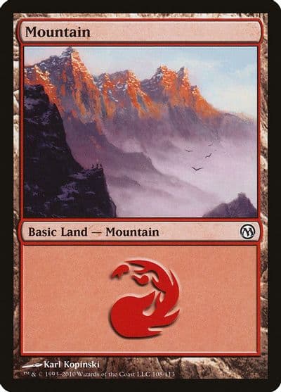 Mountain 108 Duels of the Planeswalkers Magic card