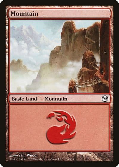 Mountain 109 Duels of the Planeswalkers Magic card