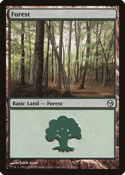 Forest 111 Duels of the Planeswalkers Magic card