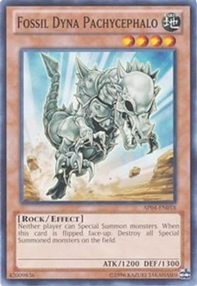 Fossil Dyna Pachycephalo Astral Pack 4 Yu-Gi-Oh! card