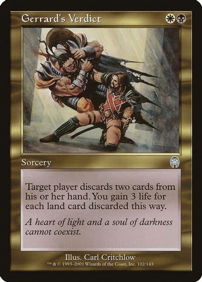 Gerrards Verdict Apocalypse Magic card