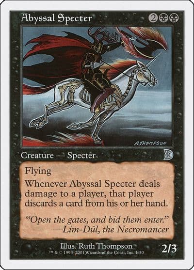 Abyssal Specter Deckmasters Garfield vs Finkel Magic card