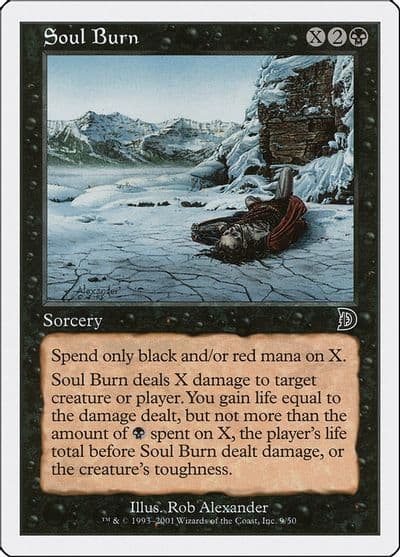 Soul Burn Deckmasters Garfield vs Finkel Magic card