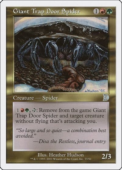 Giant Trap Door Spider Deckmasters Garfield vs Finkel Magic card