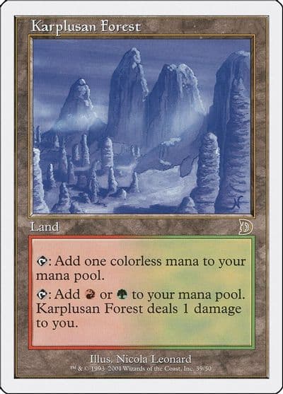 Karplusan Forest Deckmasters Garfield vs Finkel Magic card