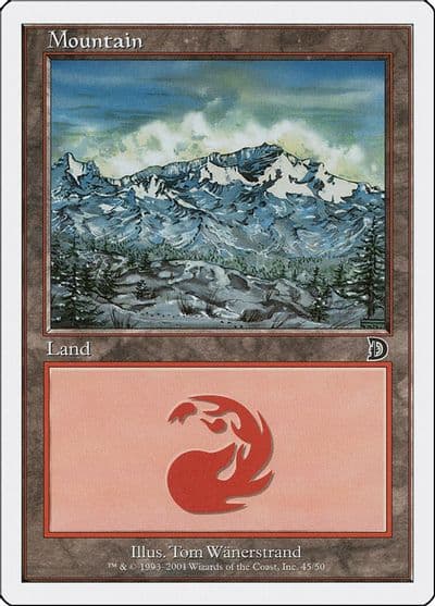 Mountain 45 Deckmasters Garfield vs Finkel Magic card