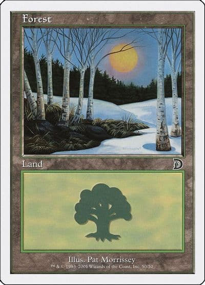 Forest 50 Deckmasters Garfield vs Finkel Magic card