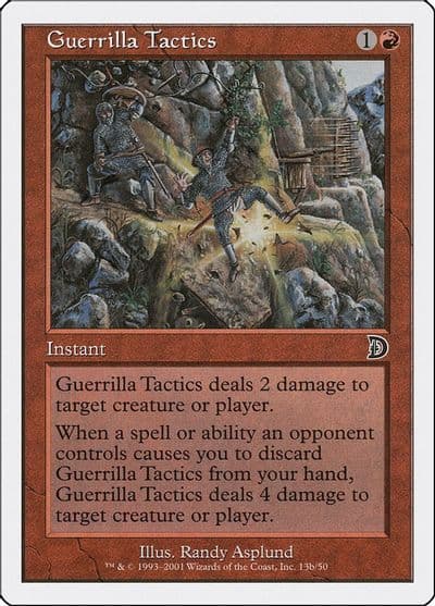 Guerrilla Tactics 13b Deckmasters Garfield vs Finkel Magic card