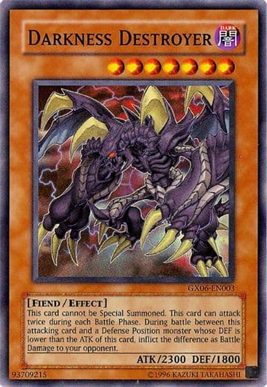 Darkness Destroyer Yu-Gi-Oh! GX Tag Force Promotional Cards Yu-Gi-Oh! card