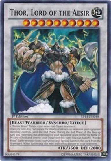Thor Lord of the Aesir Star Pack 2014 Yu-Gi-Oh! card