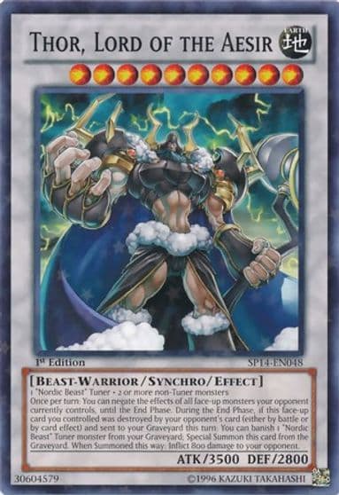 Thor Lord of the Aesir Starfoil Star Pack 2014 Yu-Gi-Oh! card