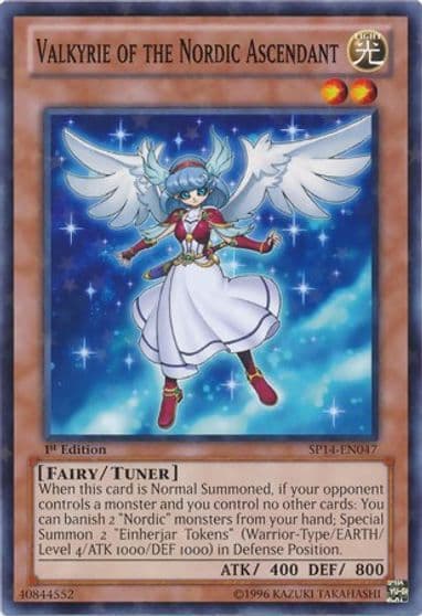 Valkyrie of the Nordic Ascendant Starfoil Star Pack 2014 Yu-Gi-Oh! card