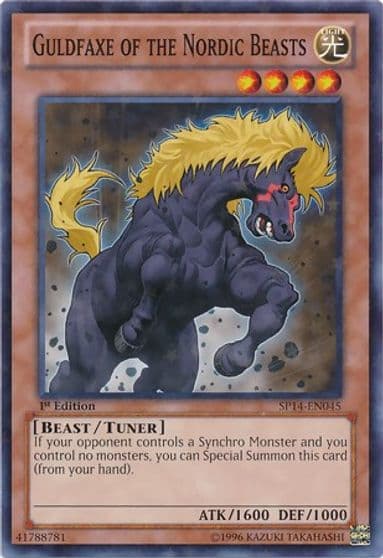 Guldfaxe of the Nordic Beasts Starfoil Star Pack 2014 Yu-Gi-Oh! card
