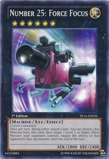 Number 25 Force Focus Star Pack 2014 Yu-Gi-Oh! card