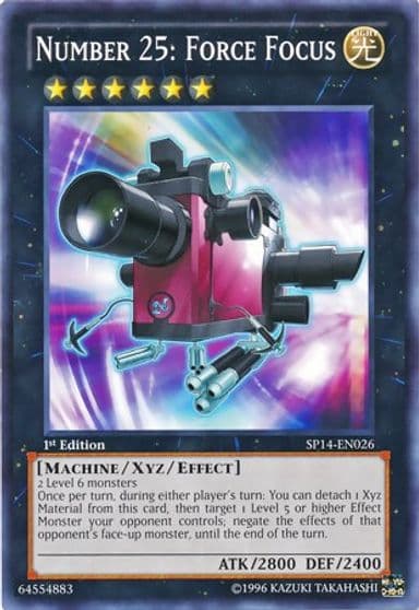 Number 25 Force Focus Starfoil Star Pack 2014 Yu-Gi-Oh! card