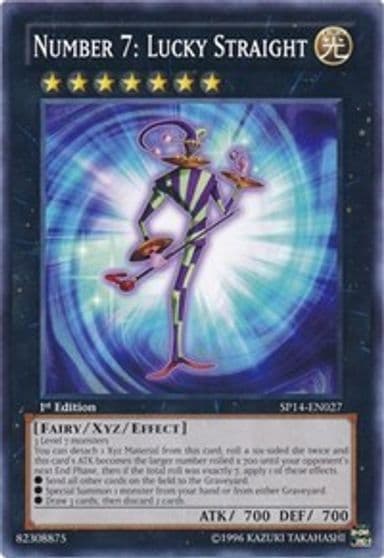 Number 7 Lucky Straight Star Pack 2014 Yu-Gi-Oh! card
