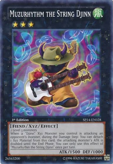 Muzurhythm the String Djinn Starfoil Star Pack 2014 Yu-Gi-Oh! card