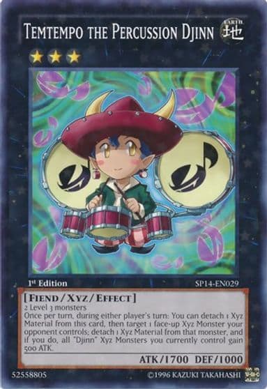 Temtempo the Percussion Djinn Starfoil Star Pack 2014 Yu-Gi-Oh! card