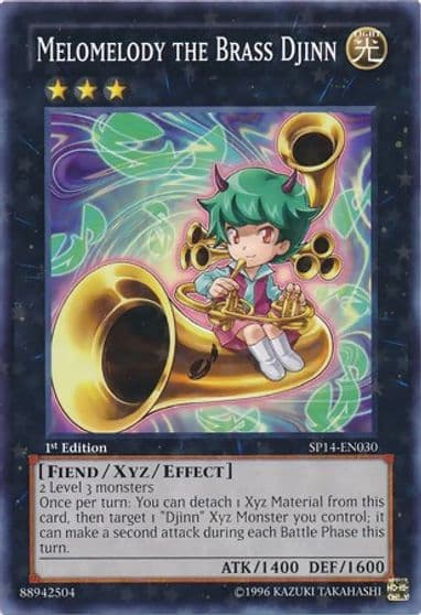 Melomelody the Brass Djinn Starfoil Star Pack 2014 Yu-Gi-Oh! card