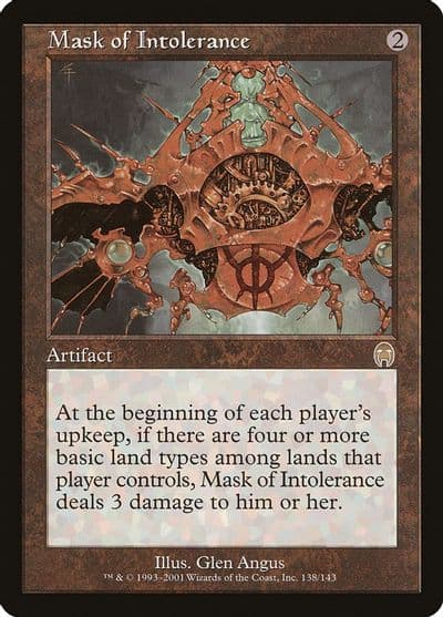 Mask of Intolerance Apocalypse Magic card