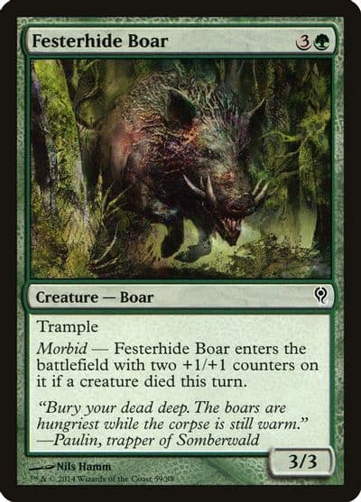 Festerhide Boar Duel Decks: Jace vs. Vraska Magic card