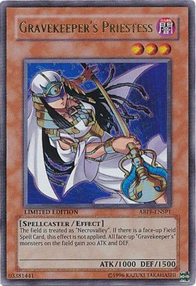 Gravekeepers Priestess ABPF ENSP1 Absolute Powerforce Yu-Gi-Oh! card