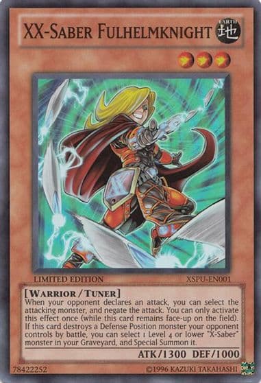 XX Saber Fulhelmknight X-Saber Power-Up Yu-Gi-Oh! card