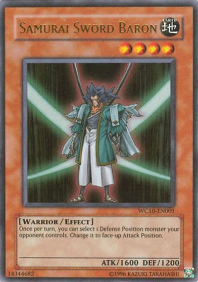 Samurai Sword Baron Yu-Gi-Oh! Video Game Promotional Cards Yu-Gi-Oh! card