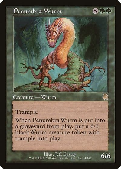 Penumbra Wurm Apocalypse Magic card