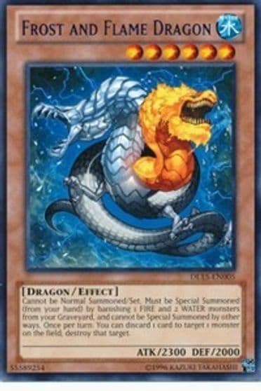 Frost and Flame Dragon Blue Duelist League Promo Yu-Gi-Oh! card