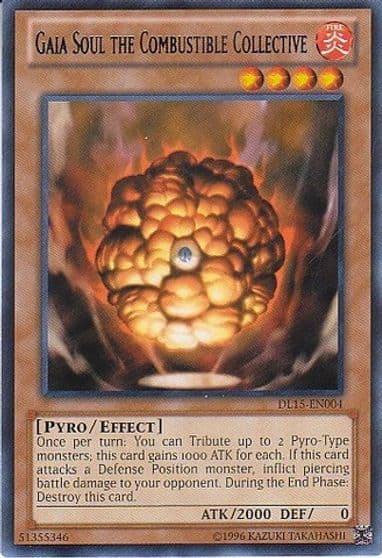 Gaia Soul the Combustible Collective Blue Duelist League Promo Yu-Gi-Oh! card